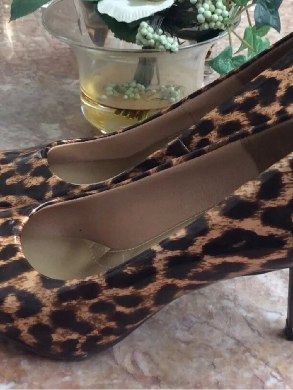 Comfort plus by Predictions Leopard Print Pumps - Brown and Black- women’s 8.5